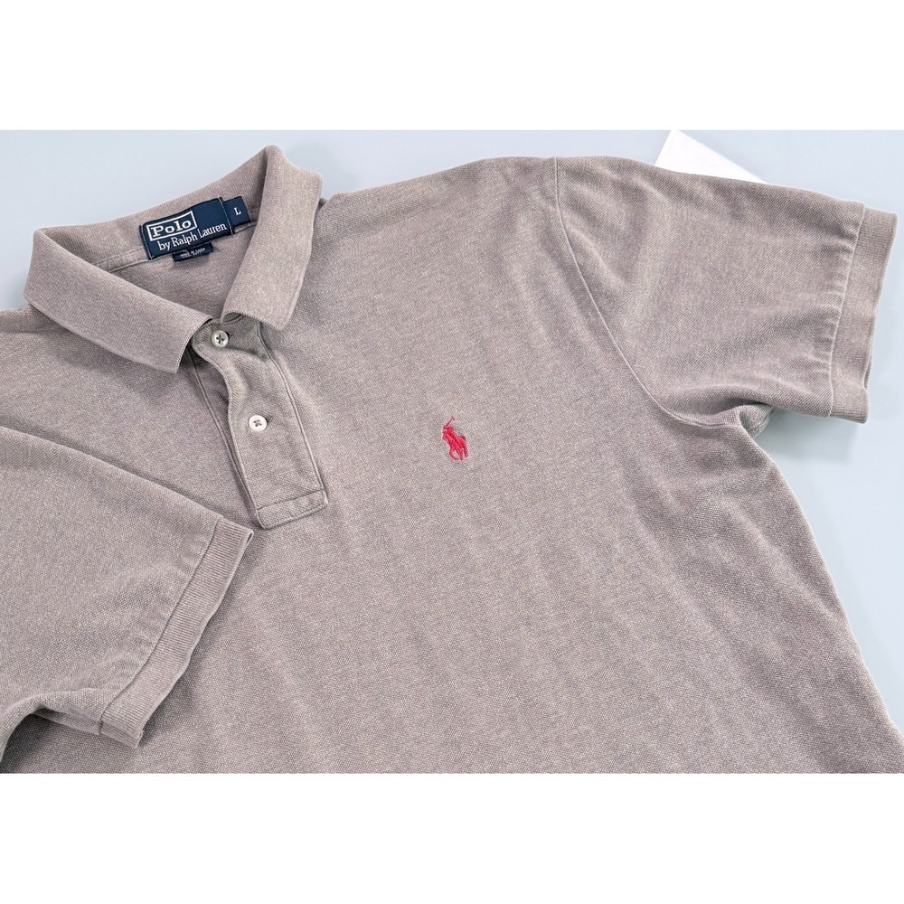 Polo Ralph Lauren Polo Shirt Mens L Sage Green Button Pony Preppy